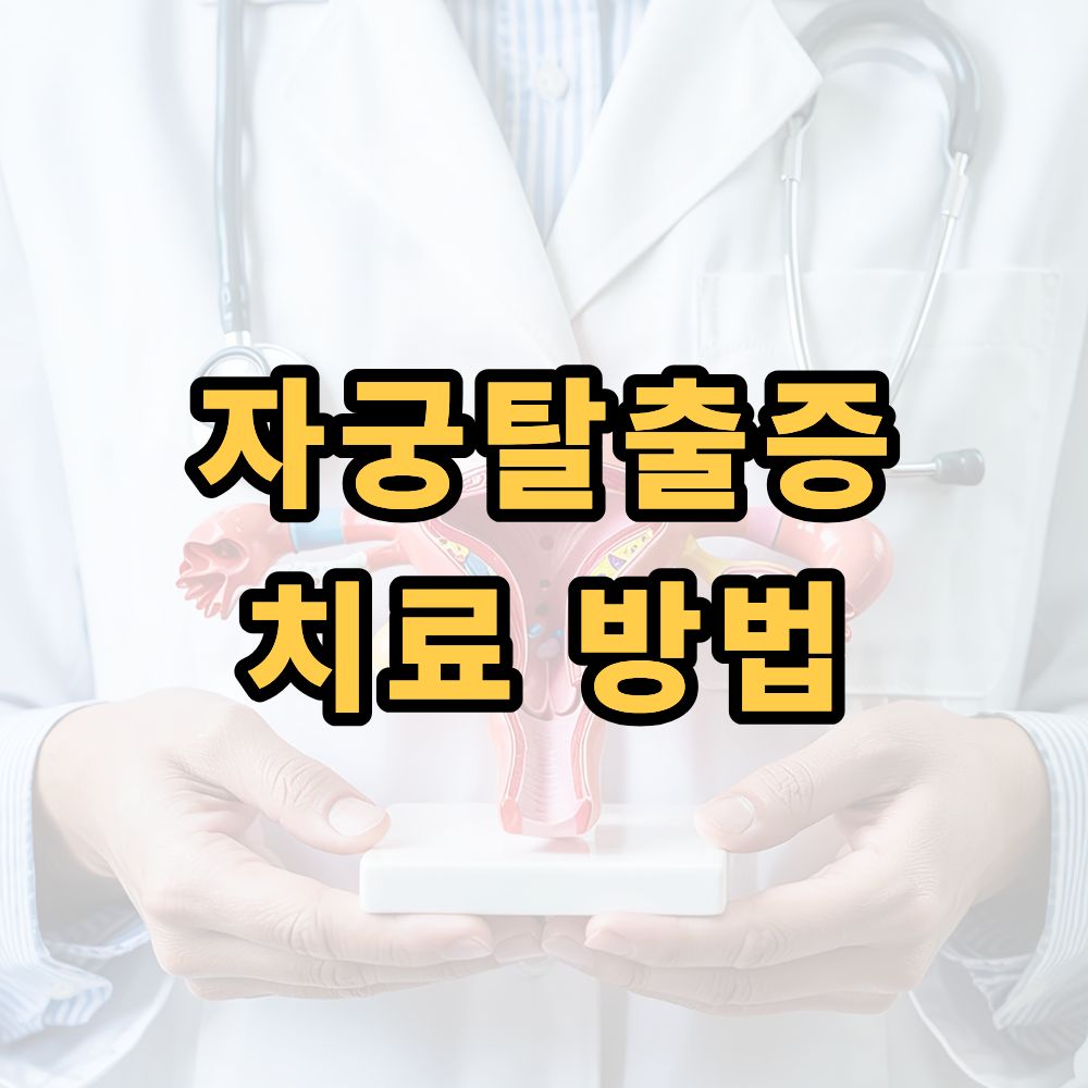 자궁탈출증 치료 방법